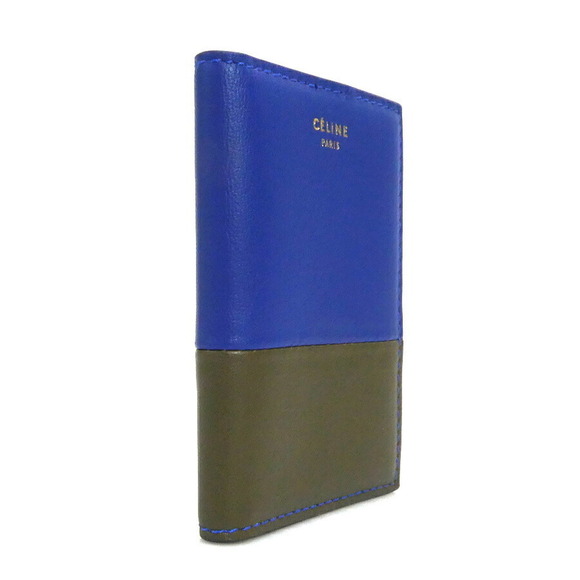 Celine Wallet blue Khaki Green leather - Picture 2 of 5